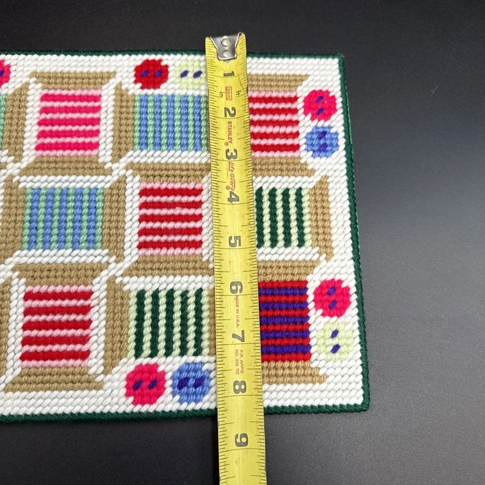 Plastic Canvas‎ Mousepad COMPLETE Spools Of Thread Cottagecore